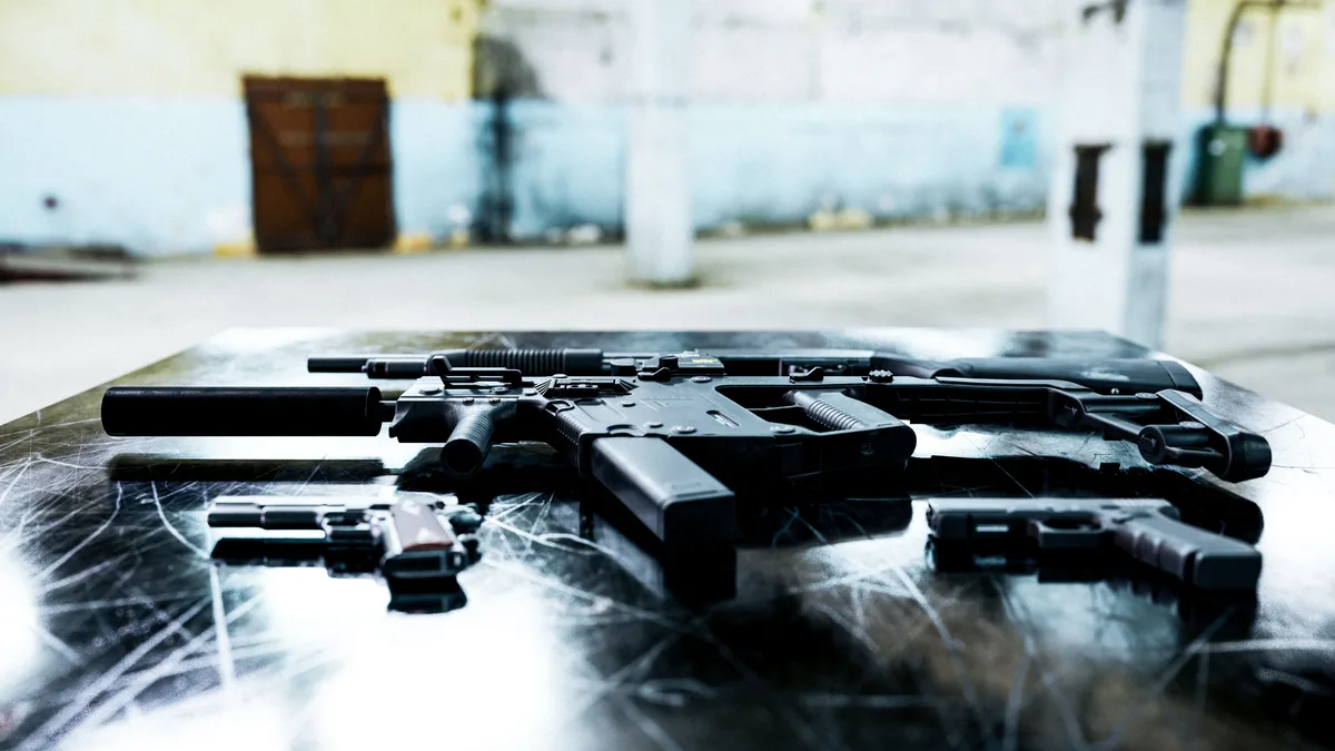 Kostenloses Stock Foto zu #indoor, anordnung der schusswaffen, Anti-Terrorismus