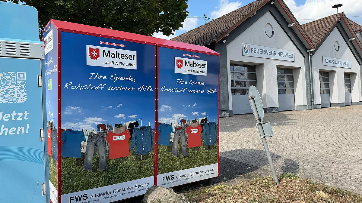 Kleidercontainer Feuerwehr 