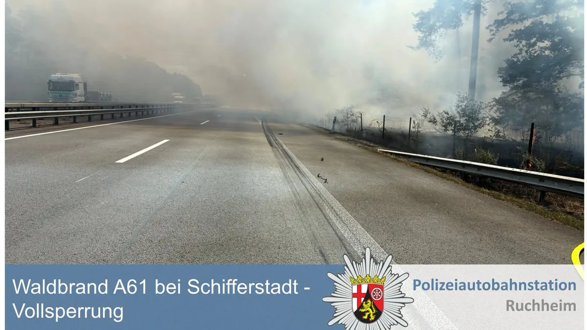 Waldbrand A61
